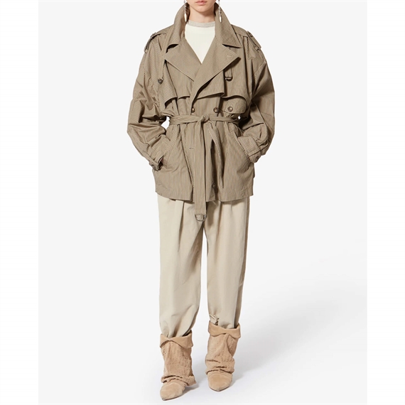 Isabel Marant Etoile Claya Jakke, Beige/Khaki 